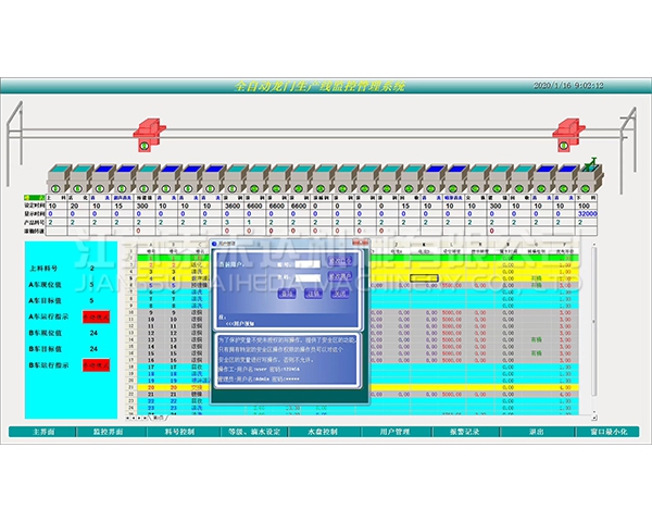 三明全自动龙门生产线监控管理系统
